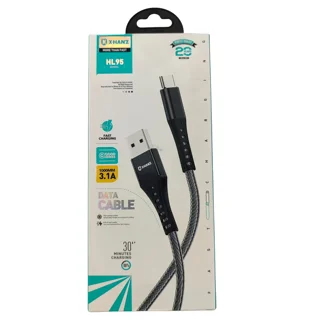 کابل شارژ تایپ سی ایکس هانز جنس برزنتی مدل :HL95